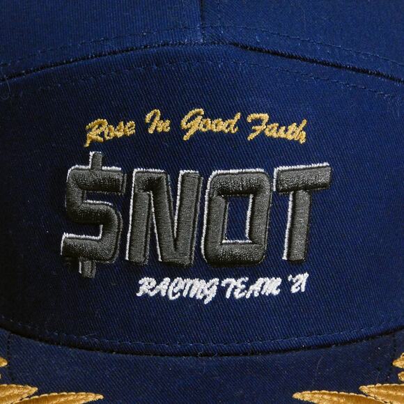 $Not X Rose In Good Faith Snot Racing Team Hat Merch Strapback Blue - Picture 2 of 6